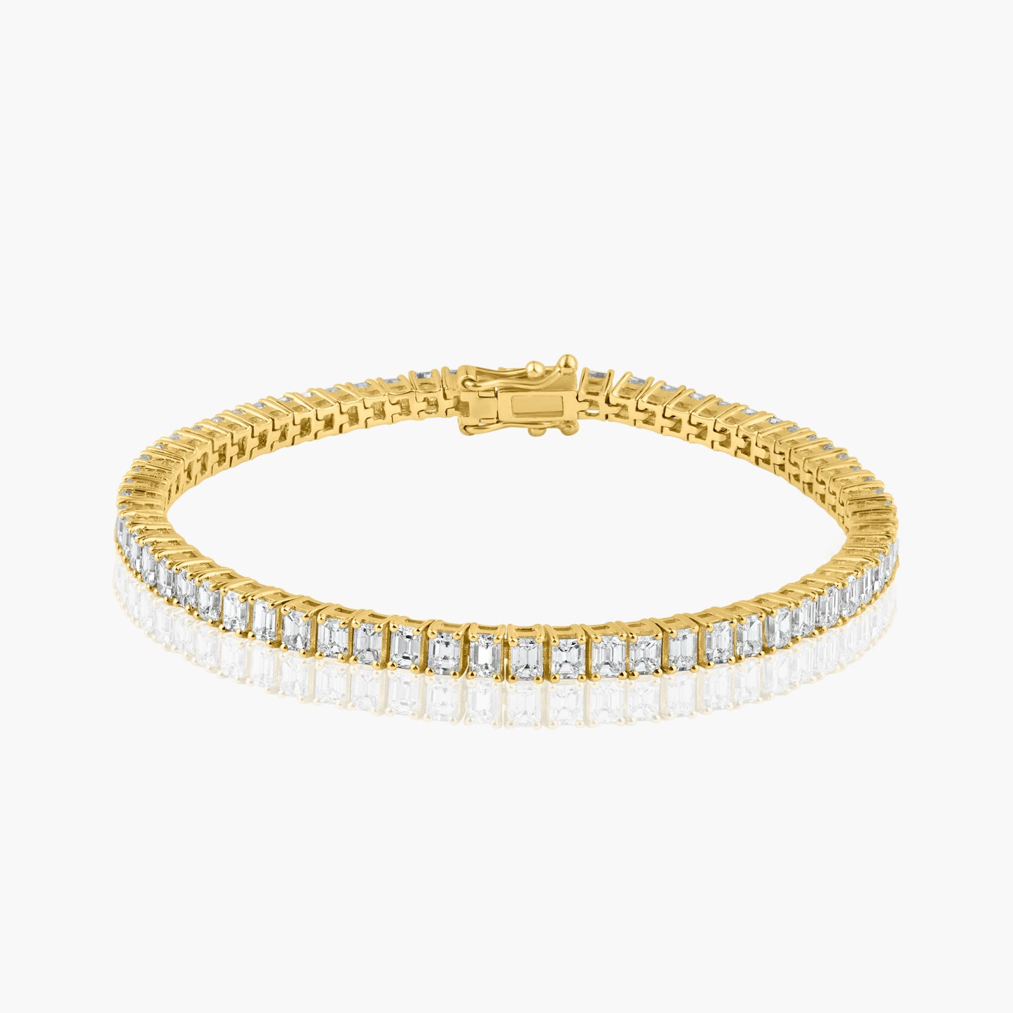 14K Yellow Gold Tennis Bracelet - B606100