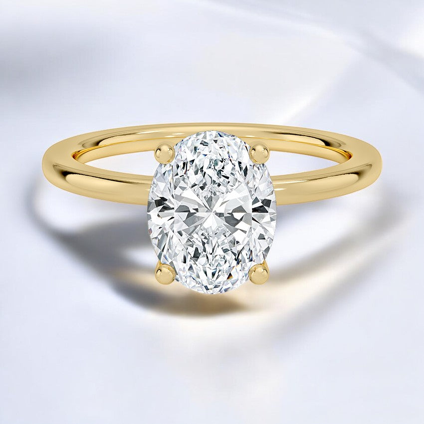 Perfect Fit Lab Grown Diamond Engagement Ring β Timeless Beauty with a Classic Twist