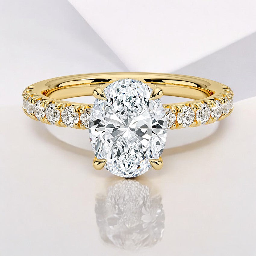 Petite Lab Grown Diamond Engagement Ring β Elegant and Delicate Design