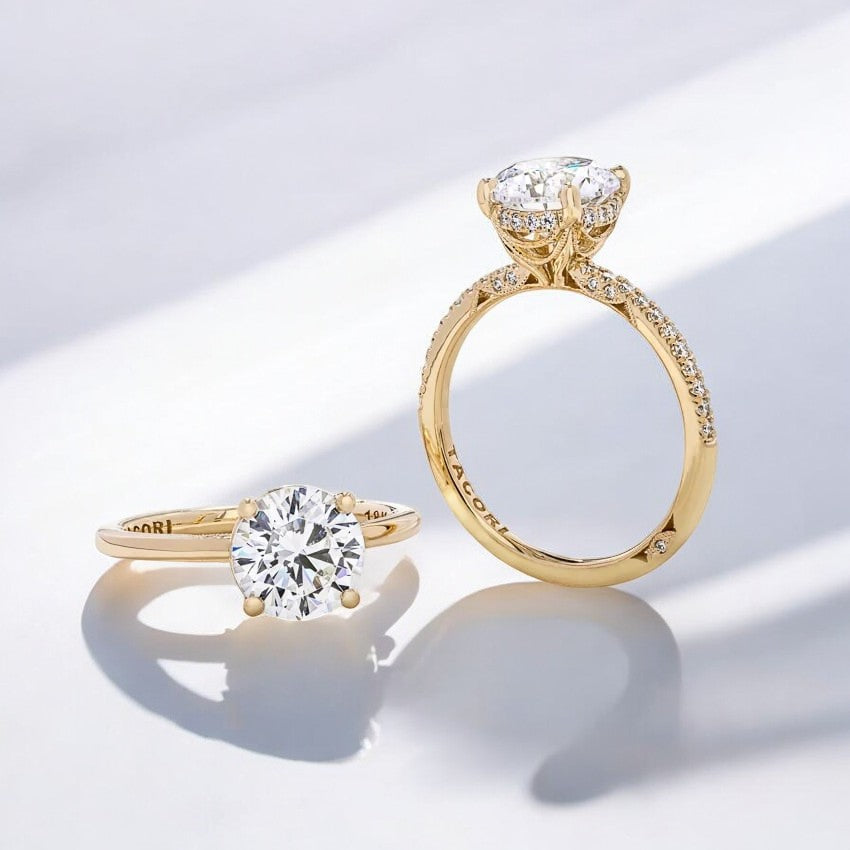 Lab Grown Diamond Engagement Ring β Intricate Design with a Modern Twist