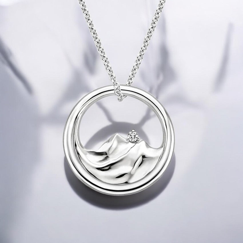 Mountain Range Lab Grown Diamond Pendant