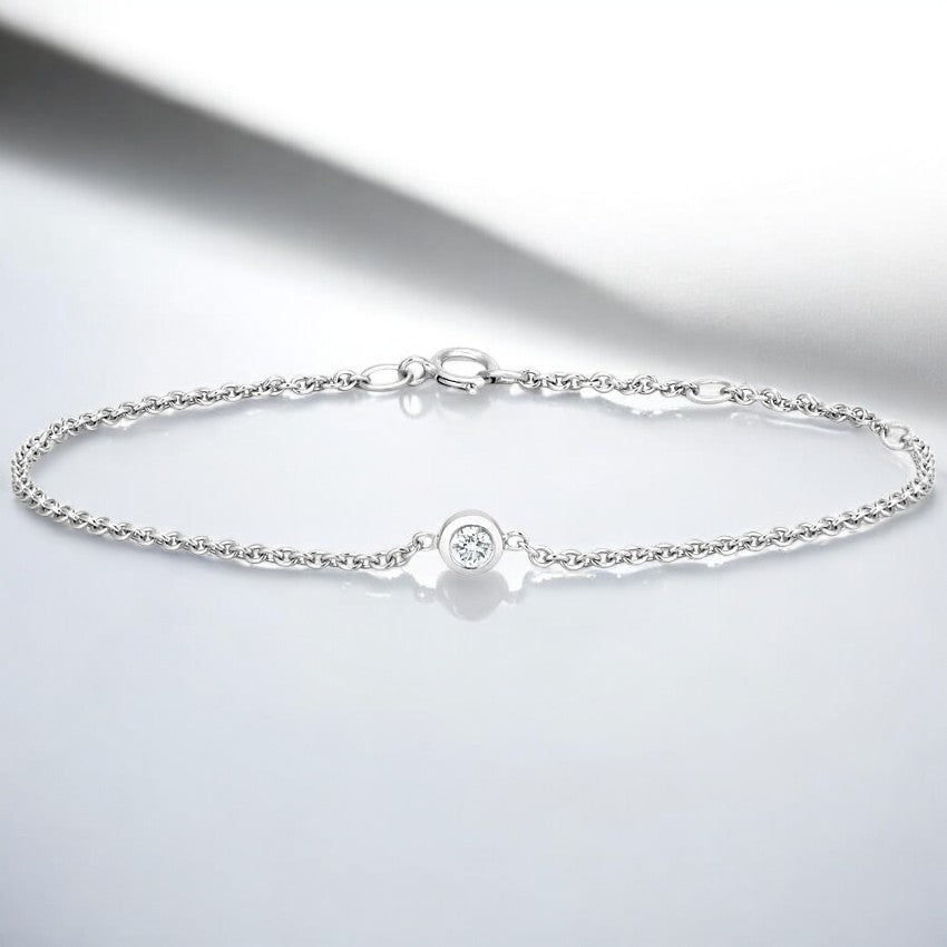 Lab Diamond Bezel Bracelet