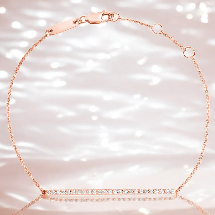 Lab Diamond Bar Bracelet