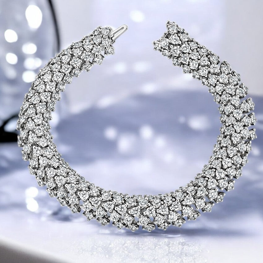 Luxe Lab Diamond Round Tennis Bracelet
