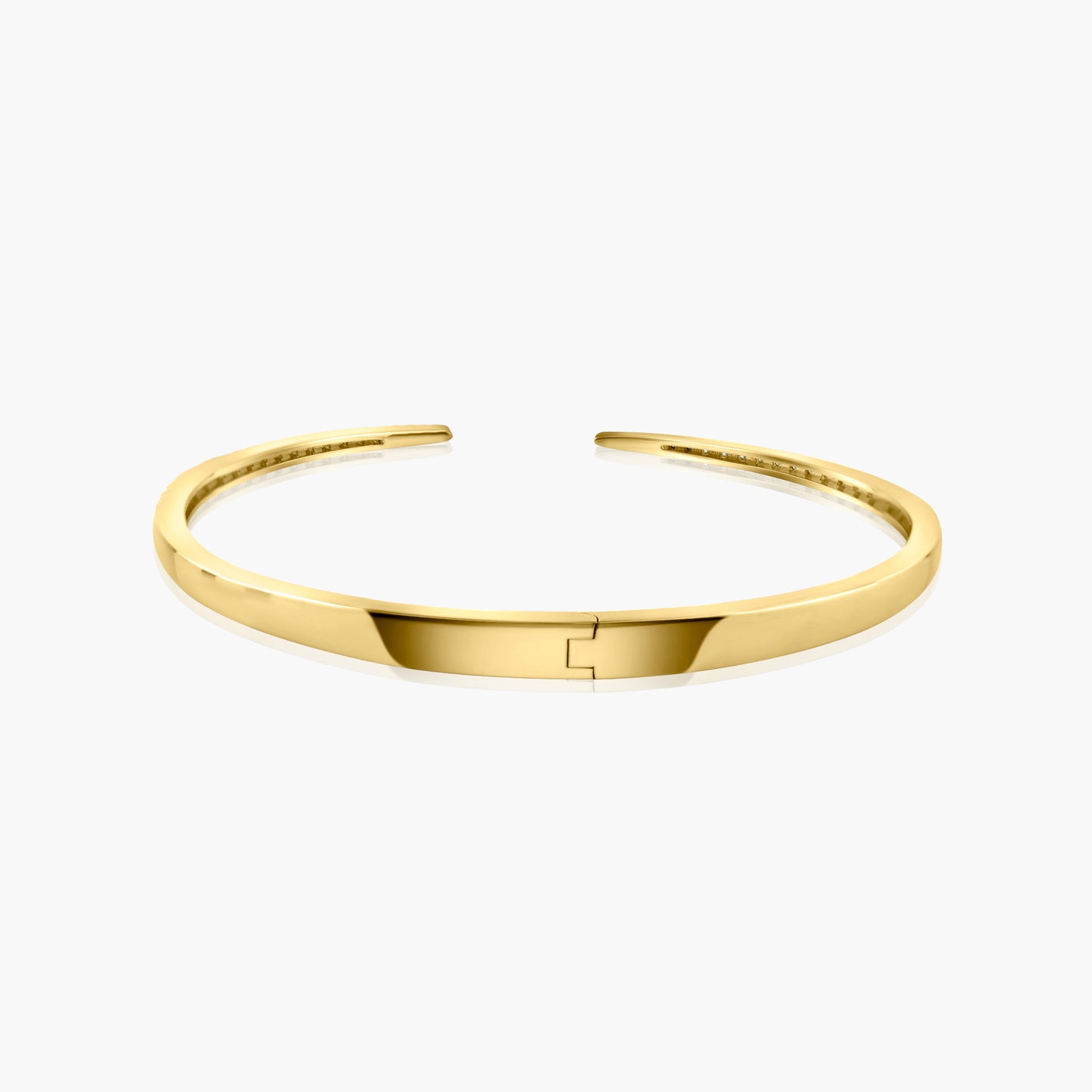 14K Yellow Gold Cuff Bangle-BG00001