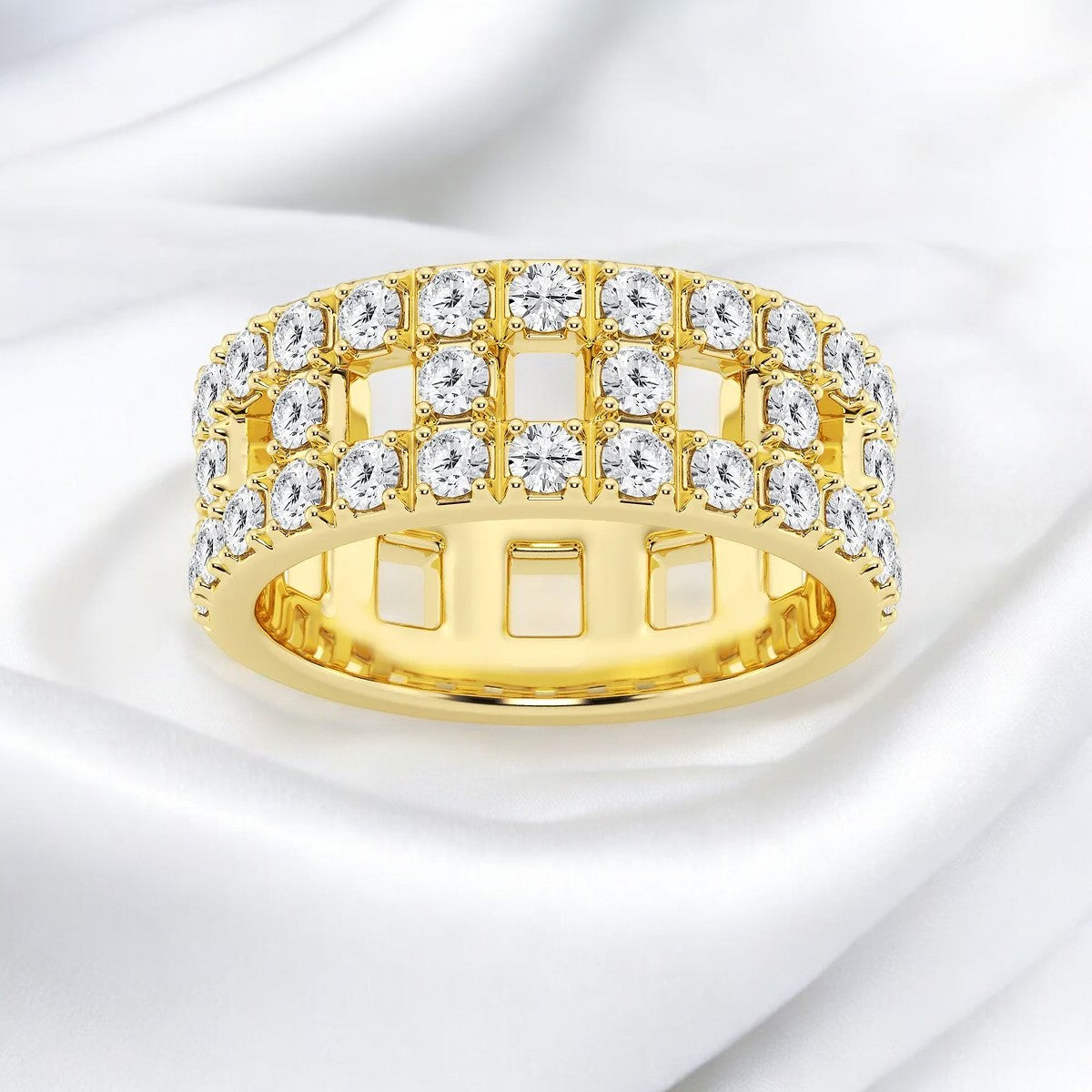 Round Lab Grown Diamond Fashion Band