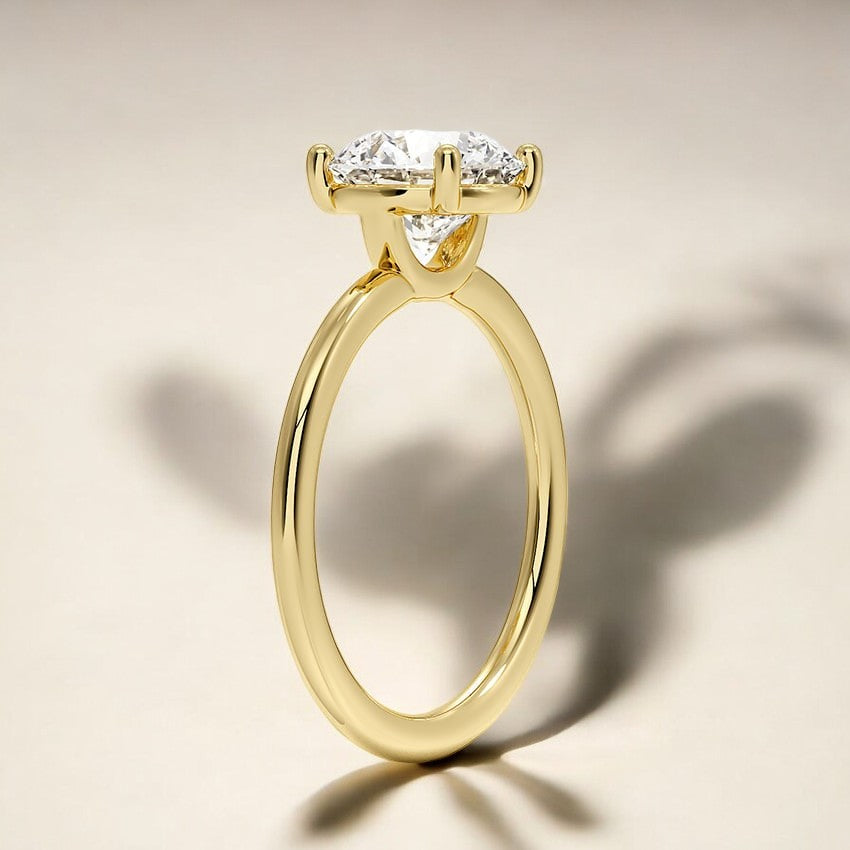 Perfect Fit Solitaire Lab Grown Diamond Engagement Ring - Elegant Simplicity with Unmatched Brilliance