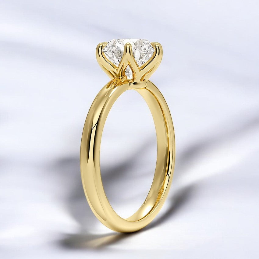 2.5mm Solitaire Lab Grown Diamond Engagement Ring - Elegant Simplicity with Unmatched Brilliance