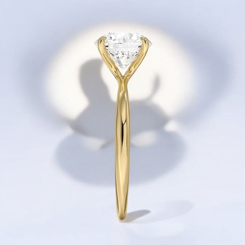2mm Solitaire Engagement Ring - Where Classic Meets Contemporary