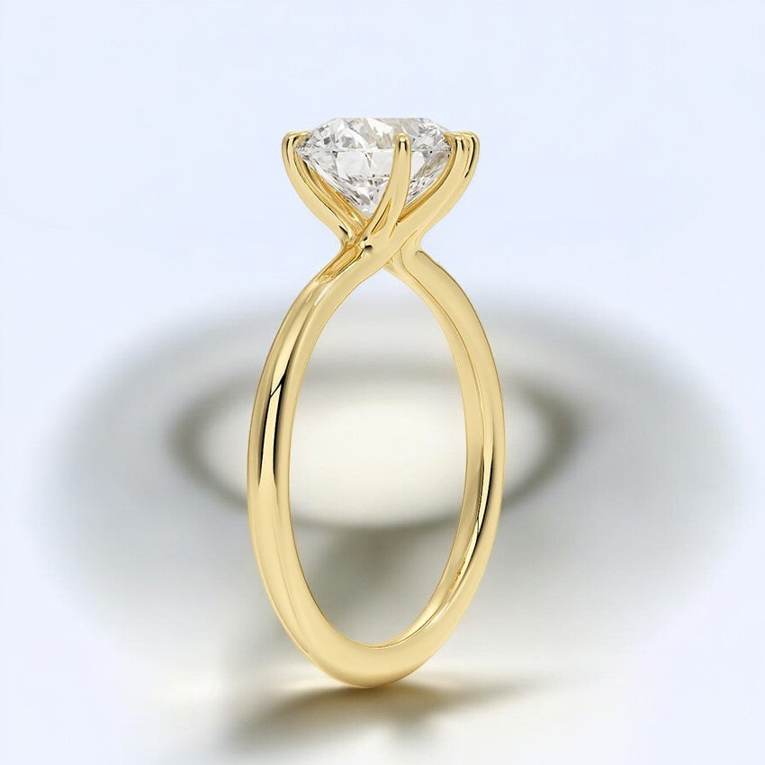 Six-Prong Solitaire Engagement Ring - Inspired by Timeless Romance