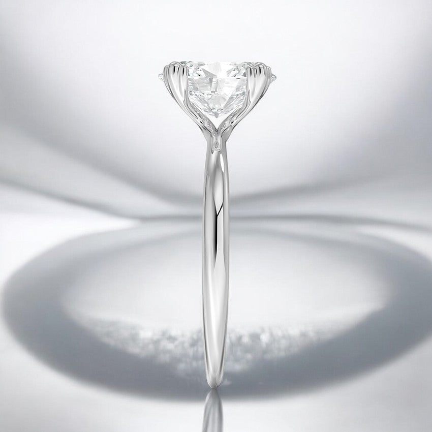 Triple-Prong Solitaire Lab Grown Diamond Engagement Ring - Where Tradition Meets Contemporary Design