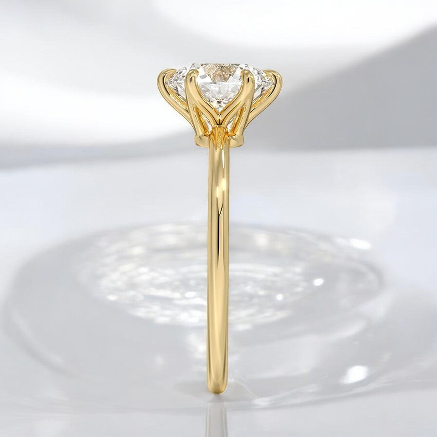 Petite 1.5mm Lab Grown Diamond Engagement Ring - A Symbol of Strength and Beauty Combined