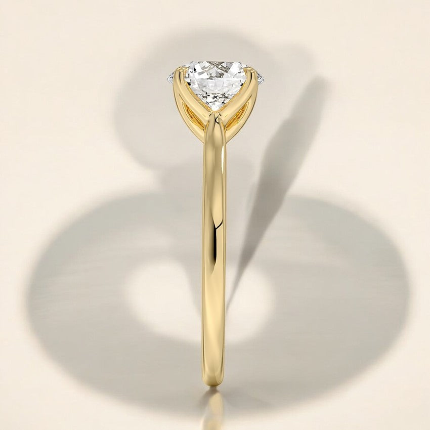 Solitaire Lab Grown Diamond Engagement Ring - A Bold Statement of Simplicity and Strength