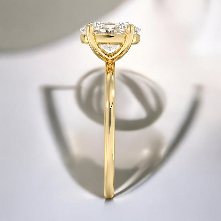 Perfect Fit Solitaire Lab Grown Diamond Engagement Ring - A Minimalist's Dream with Timeless Elegance