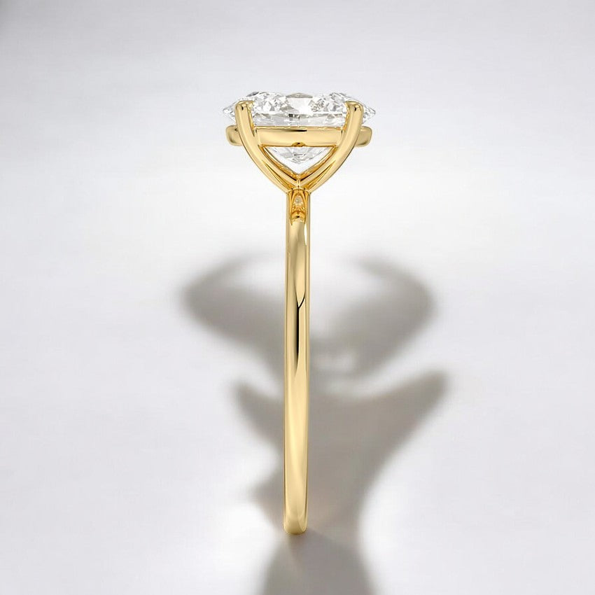 Perfect Fit Solitaire Lab Grown Diamond Engagement Ring - A Reflection of Unwavering Commitment