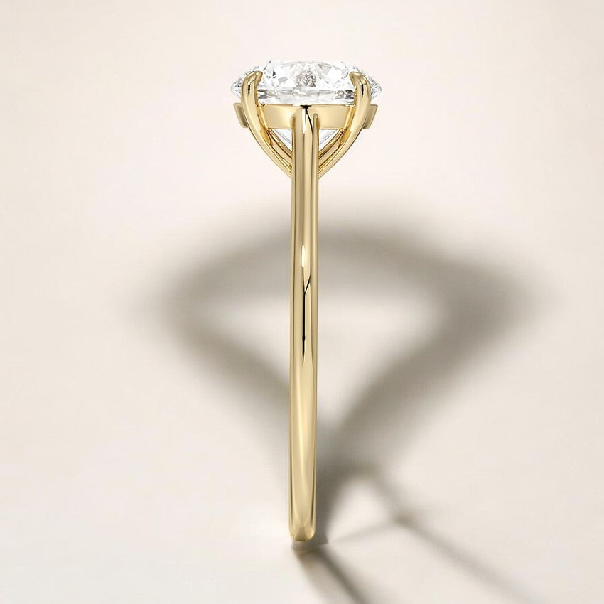 Solitaire Lab Grown Diamond Engagement Ring - A Brilliant Reflection of Your Unique Love
