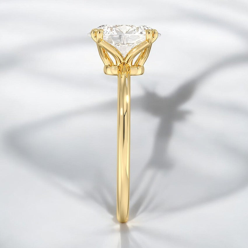 Solitaire Lab Grown Diamond Engagement Ring - Crafted to Perfection for Your Special Day