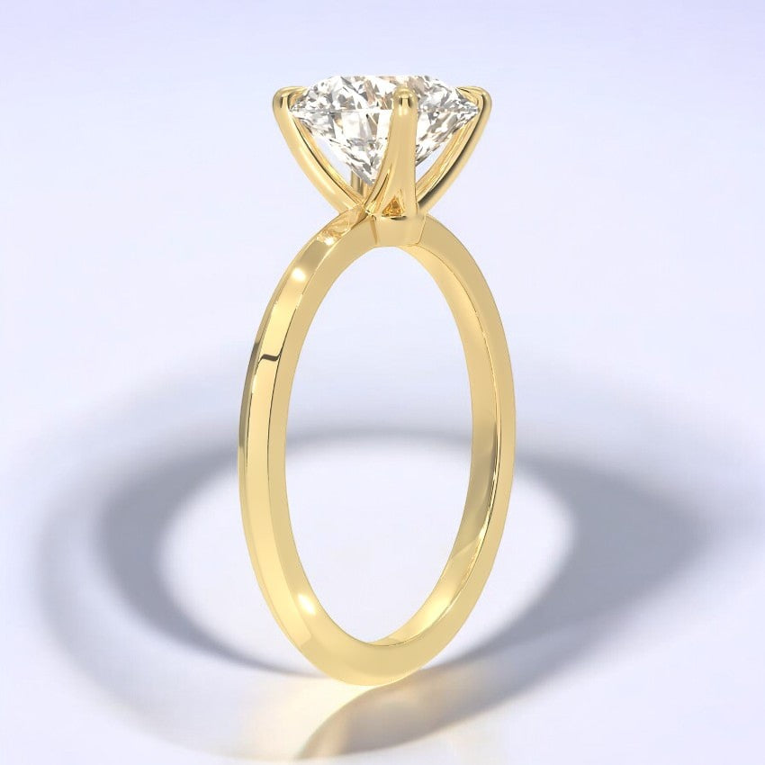 Solitaire Lab Grown Diamond Engagement Ring - Classic Sophistication for Every Occasion