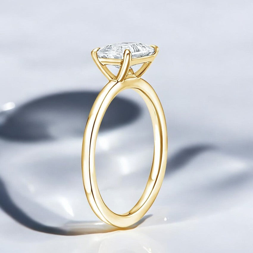 Perfect Fit East-West Solitaire Lab Grown Diamond Engagement Ring - A Unique Twist on a Timeless Classic