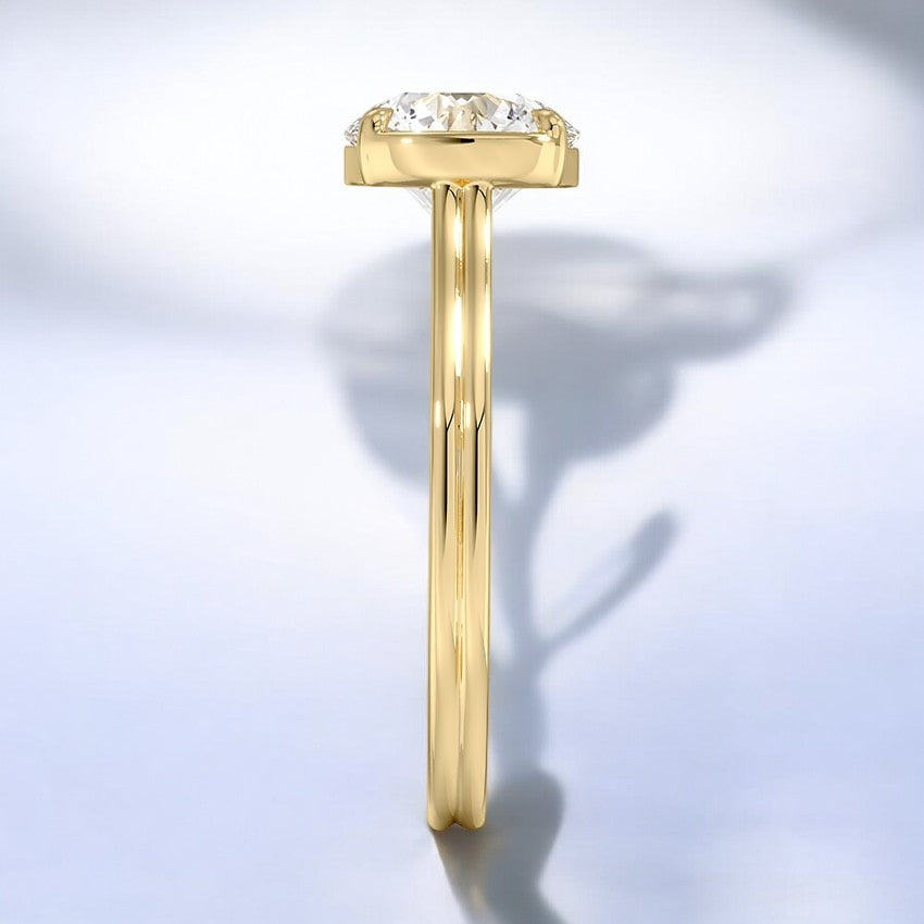 Solitaire Lab Grown Diamond Engagement Ring - A Bold Statement of Simplicity and Strength
