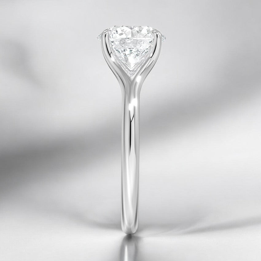 Solitaire Lab Grown Diamond Engagement Ring - A Minimalist's Dream with Timeless Elegance
