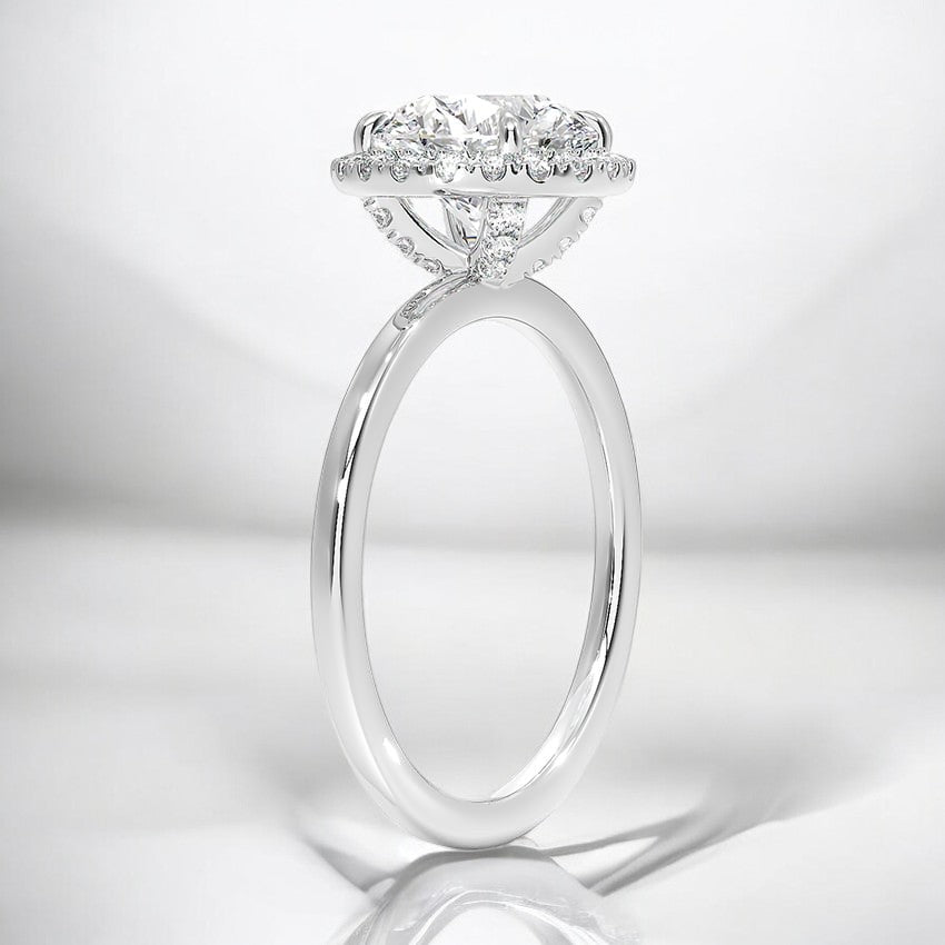 Halo Lab Grown Diamond Engagement Ring - Where Tradition Meets Innovation