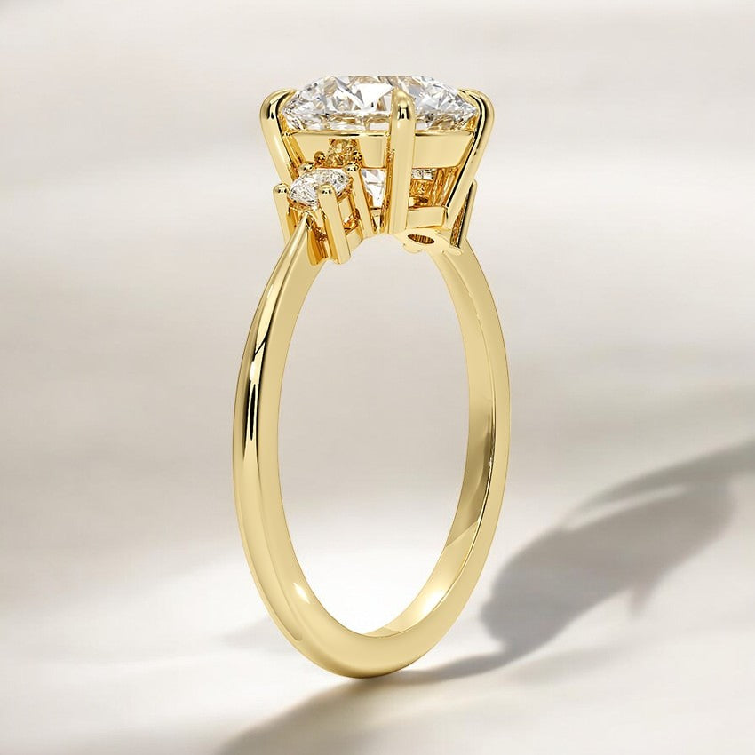 Three Stone Lab Grown Diamond Engagement Ring