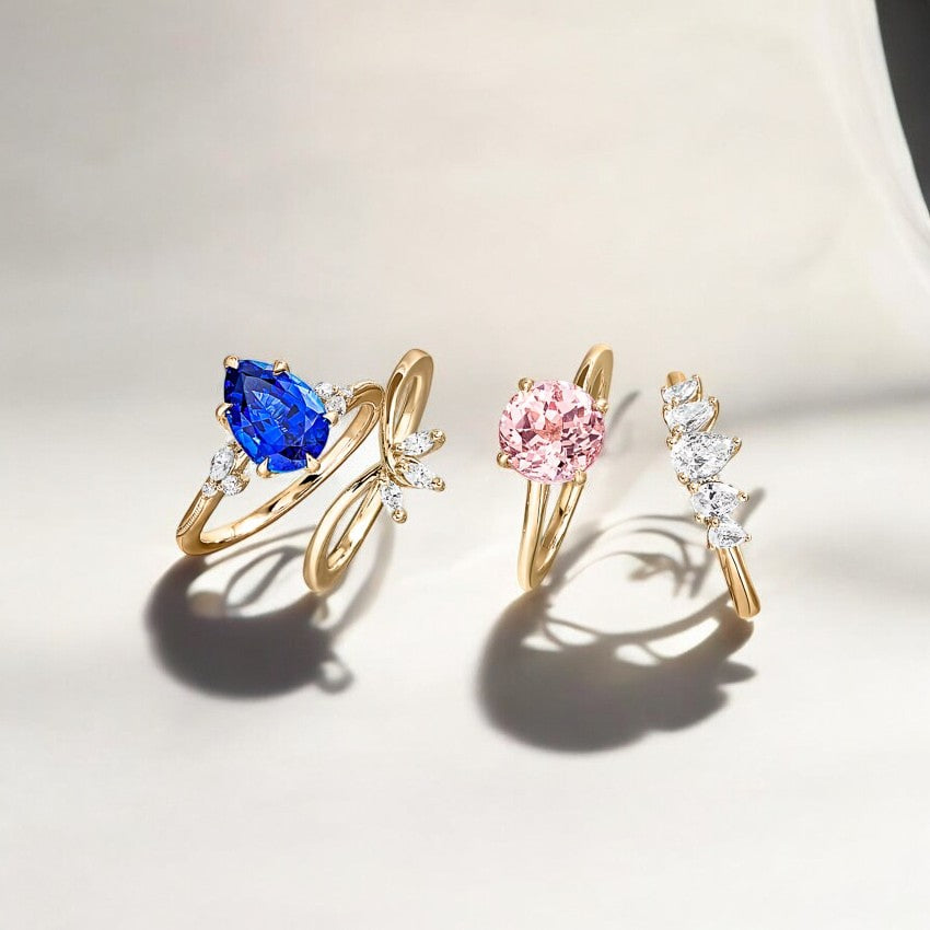 Lab Grown Diamond Engagement Ring - Modern Sophistication with Vintage Charm