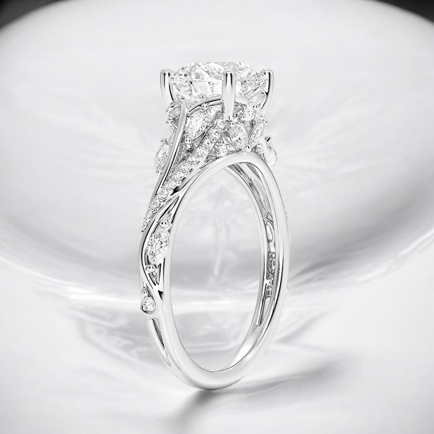 Vine Lab Grown Diamond Engagement Ring - A Twist on the Traditional