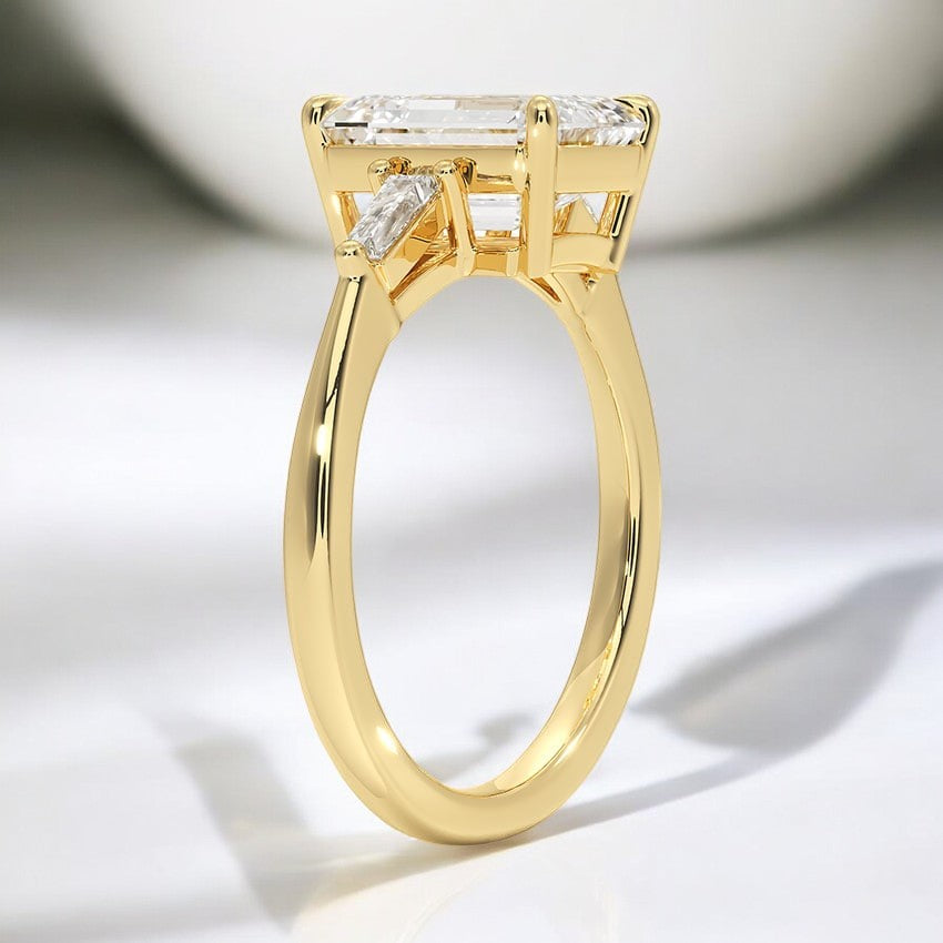 Three Stone Lab Grown Diamond Engagement Ring