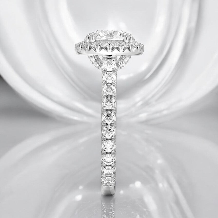 Halo Lab Grown Diamond Engagement Ring - Unmatched Brilliance and Shine