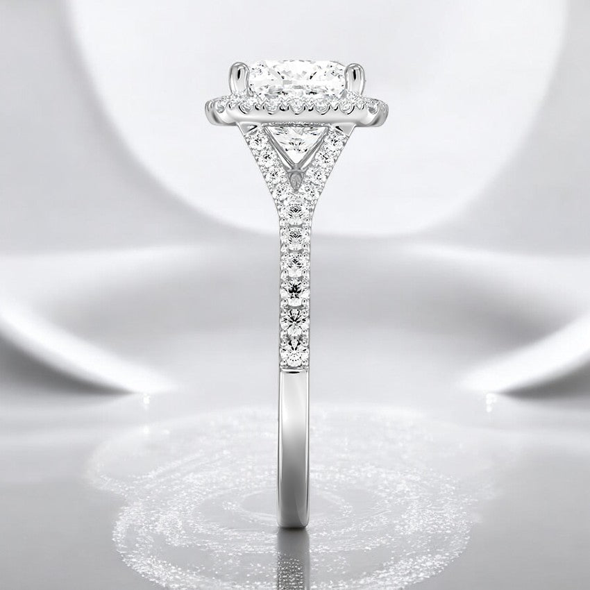 Half-Coverage Lab Grown Diamond Engagement Ring - An Expression of Personal Style