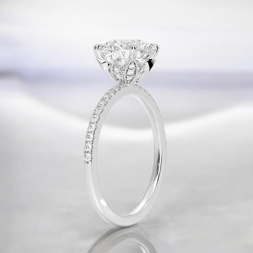 Lab Grown Diamond Engagement Ring - Exquisite Details for a Memorable Design