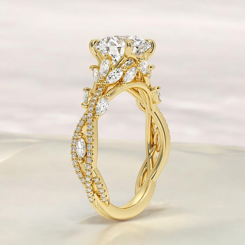 Lab Grown Diamond Engagement Ring - A Graceful Design for Every Moment