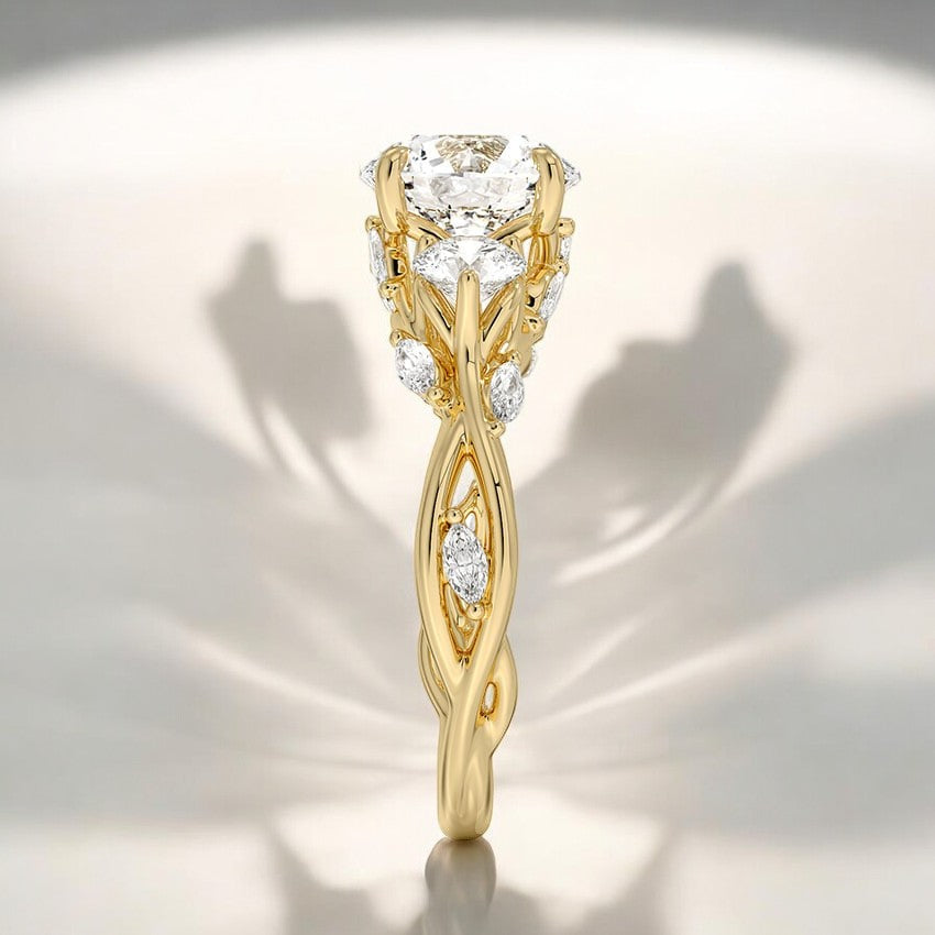 Three Stone Lab Grown Diamond Engagement Ring