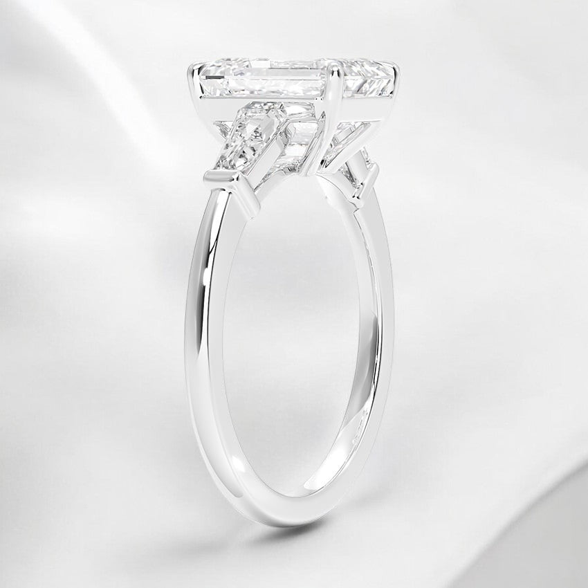 Three Stone Lab Grown Diamond Engagement Ring