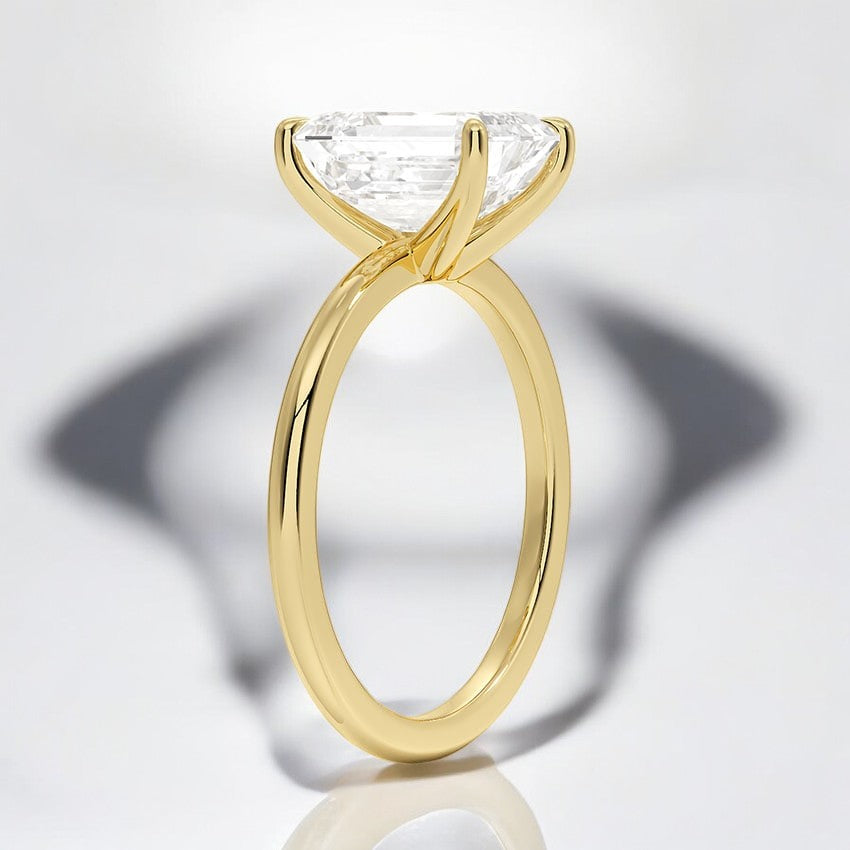 1.5mm Comfort Fit Lab Grown Diamond Engagement Ring - Intricately Designed for Modern Brides