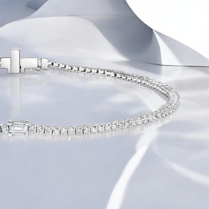 Beatrice Lab Diamond Tennis Bracelet