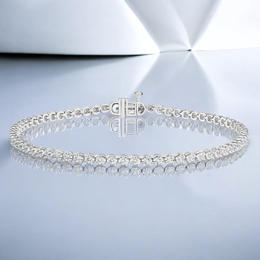 7 In. Certified Lab Grown Diamond Tennis Bracelet