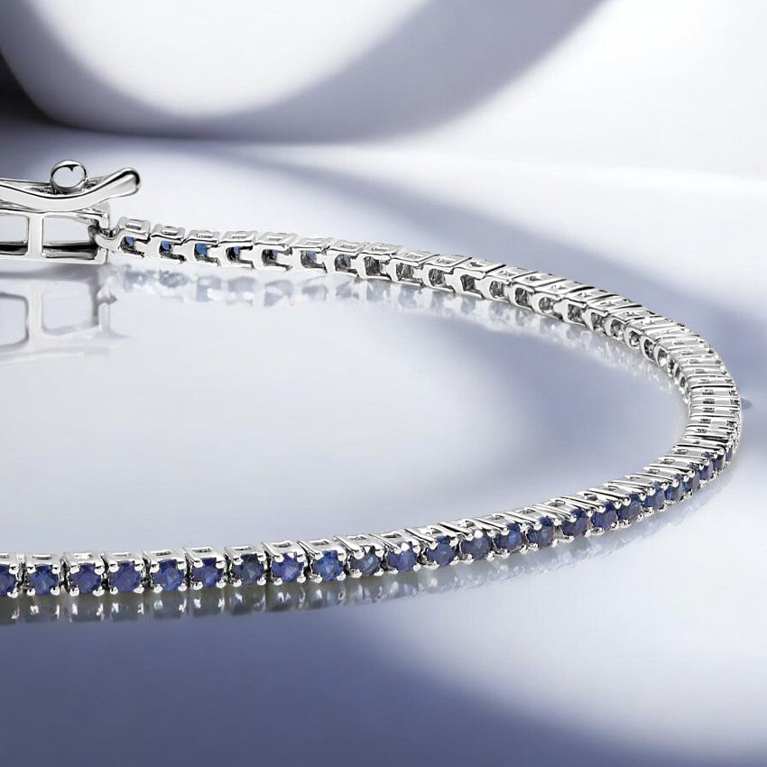 White Sapphire Tennis Bracelet