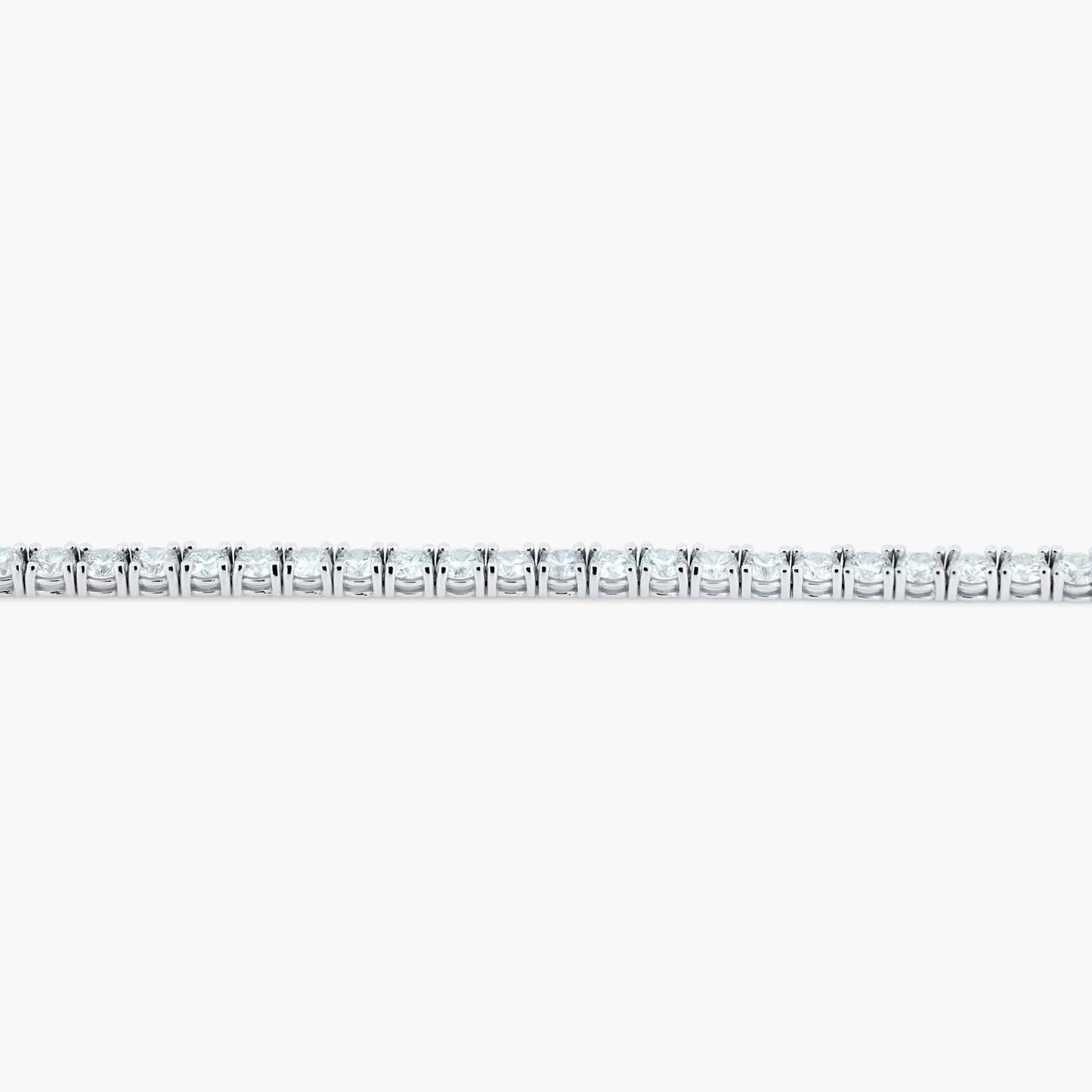 14K White Gold Round Diamond Tennis Bracelet-BT4-4.0BMC