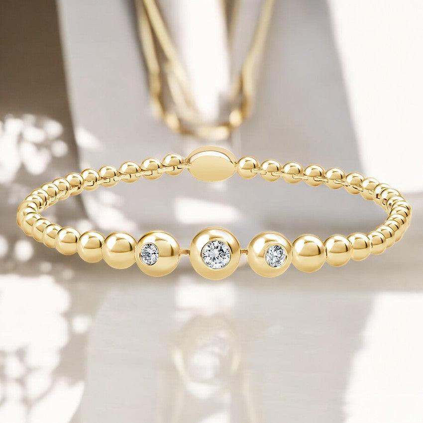 Lab Diamond Bubble Bracelet