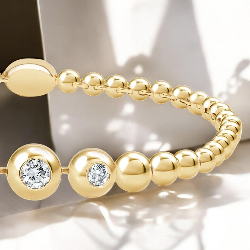 Lab Diamond Bubble Bracelet