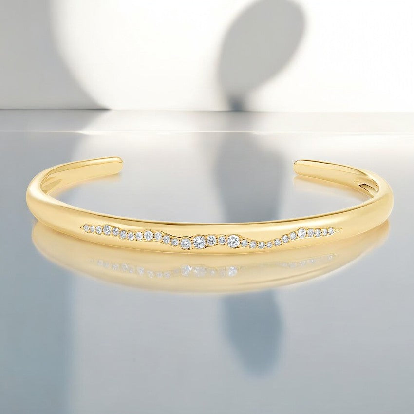 Tierra Lab Diamond Cuff Bracelet