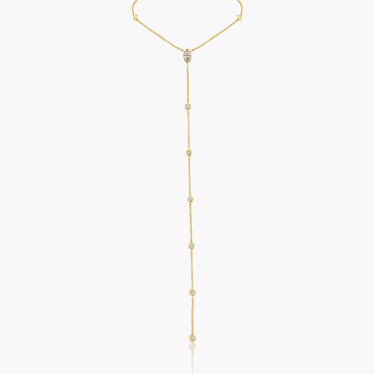 14K Yellow Gold Dainty Pendant-N60526003MQ
