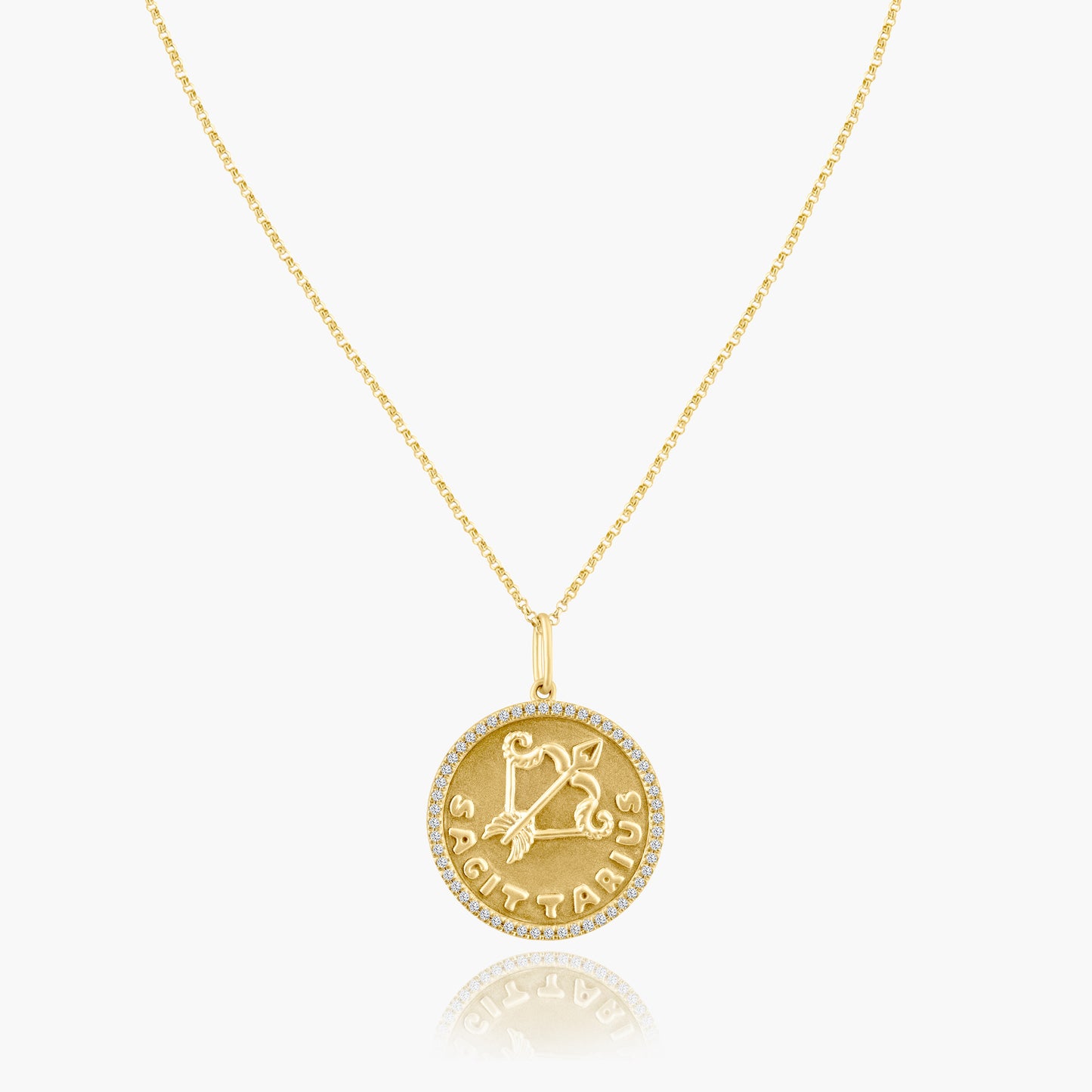 14K Yellow Gold Zodiac Pendant-P606253
