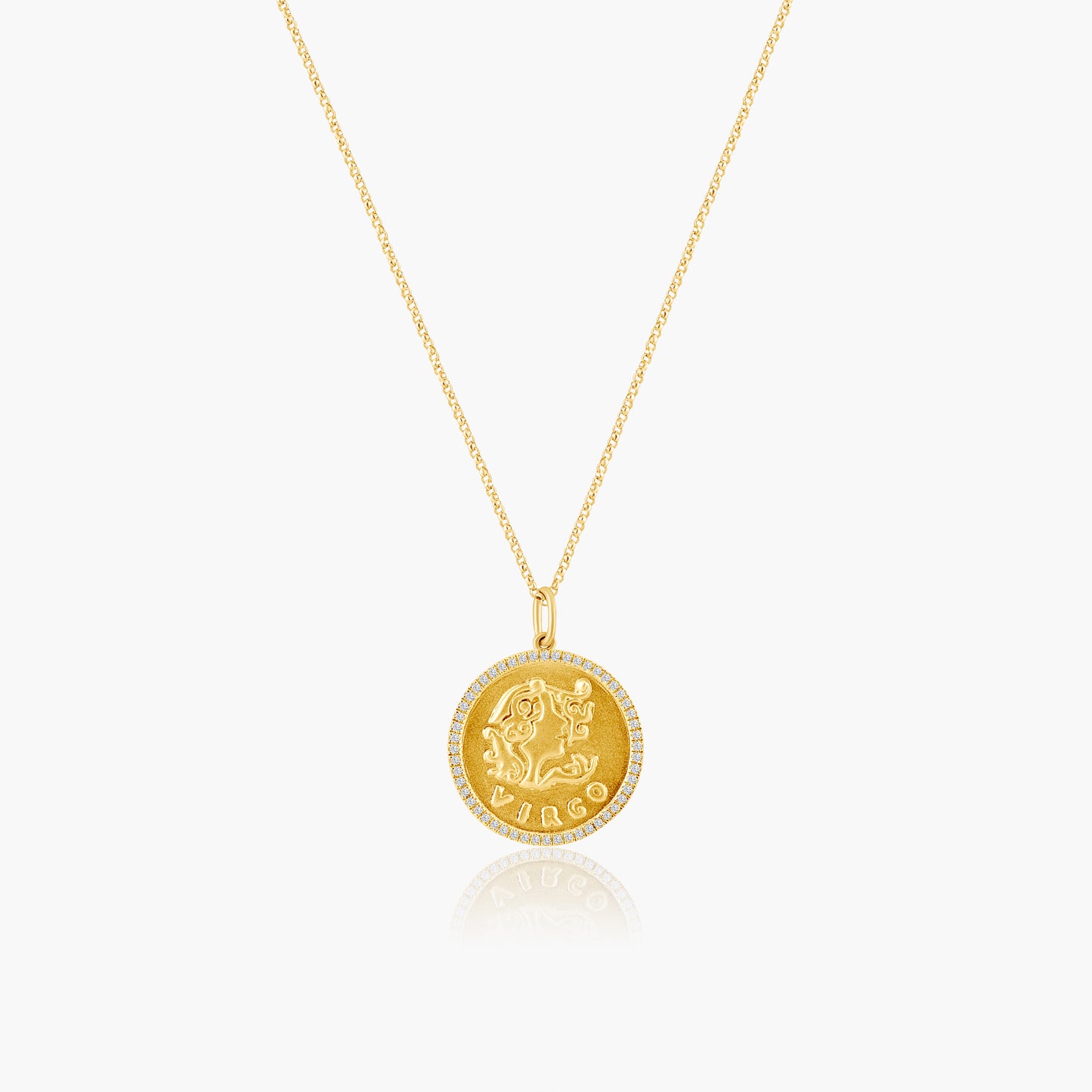 14K Yellow Gold Zodiac Pendant-P606255
