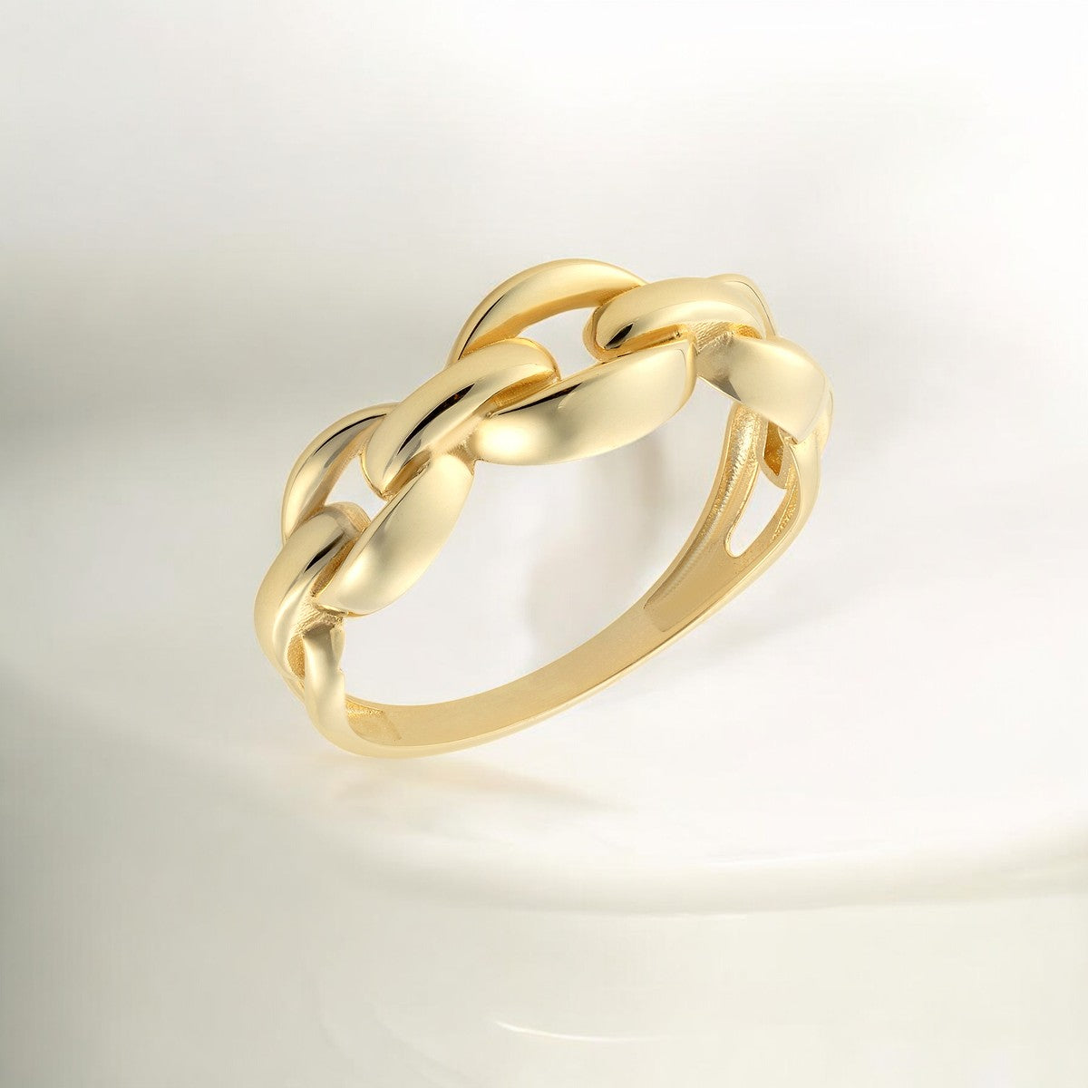 Gold Chain Link Fashion Ring