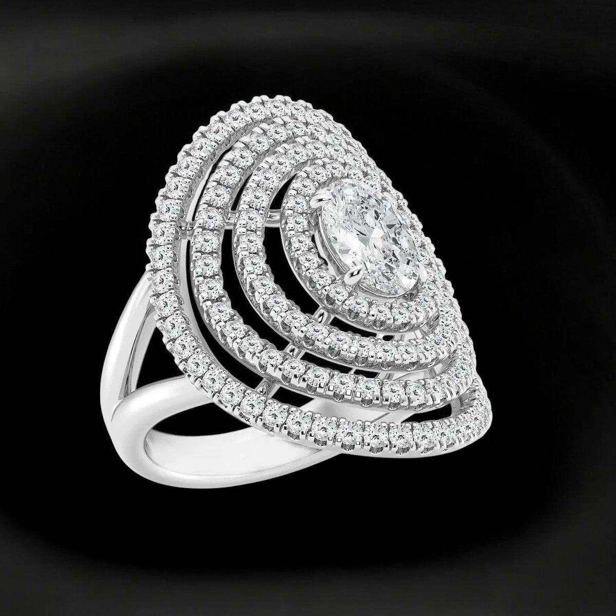Oval Lab Grown Diamond Fashion Ring