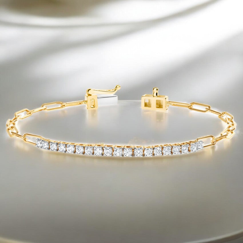 Paperclip Lab Diamond Tennis Bracelet
